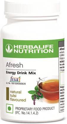 Herbalife Nutrition Afresh Energy Drink Mix Tulsi 50g Energy Drink  (50 g, Tulsi Flavored) Energy Drink