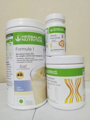 HERBALIFE Formula 1 Kulfi Flaver , Protin 200g , Afreah Lemon Flaver Energy Drink