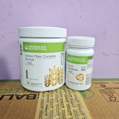 Herbalife Nutrition ACTIVE FIBER COMPLEX 200GM PACK-OF 1& ENERGY DRINK GINGER AFRESH Nutrition Drink