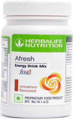 Herbalife Nutrition Afresh Energy Drink Mix - Cinamon Flavor Plant-Based Protein