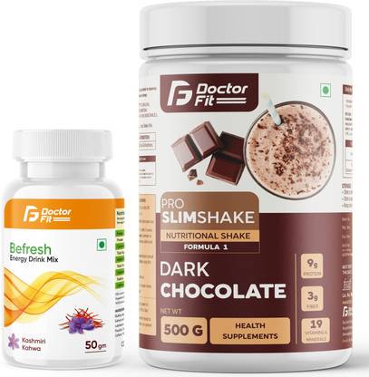 DOCTORFIT Befresh Energy Drink Mix+Formula 1 for weight Loss & Management, Protein Shake + Energy Drink
