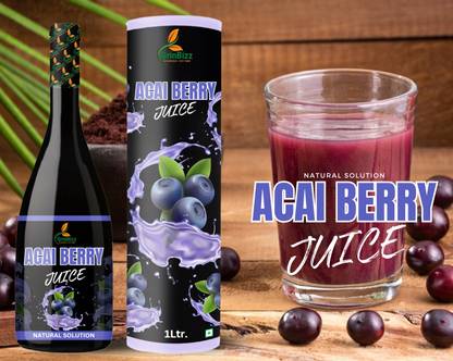 grinbizz Acai Berry Juice Promotes Skin Health/Healthy Digestive System/Energy Juice Energy Drink
