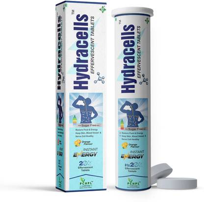 PCHPL Wellness HYDRACELLS | INSTANT ENERGY DRINK | MULTIVITAMIN MULTI MINERAL EFFERVESCENT (20) Energy Drink