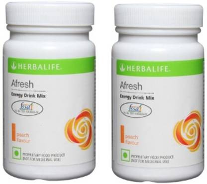 Herbal Nutrition Life Afresh Peach Flavored Energy Drink Mix Energy Drink