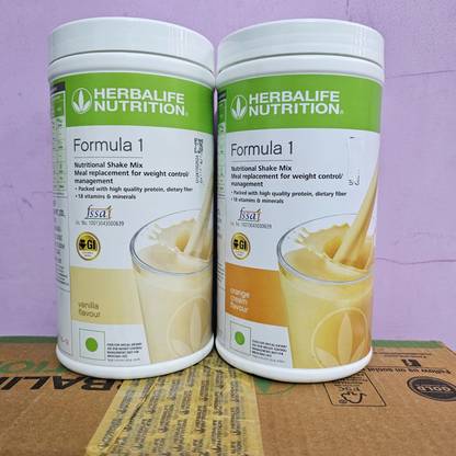 Herbalife Nutrition FORMULA-1 VANILLA & ORANGE SHAKE-MIX 1000GM WEIGHT LOSS Nutrition Drink