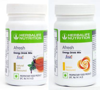 HERBALIFE Afresh Energy Drink Tulsi And Lemon Flavour Energy Drink