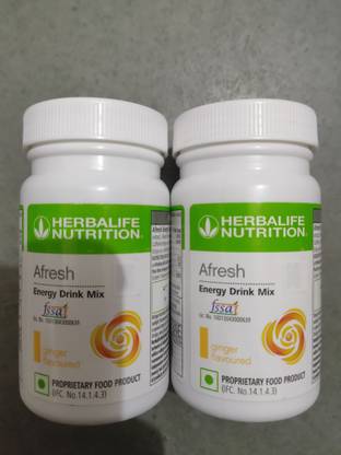 Herbalife Nutrition Afresh Energy Drink Ginger Flavour (50g) - Pack of 2 Energy Drink