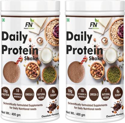 Floral Nutrition Daily Protein Shake with Herbal Blend, Omega-3, 18 Vitamins for Energy, Immunity Nutrition Drink