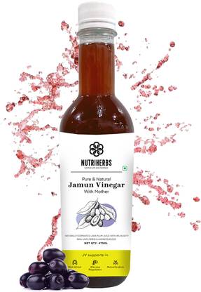 Nutriherbs Jamun Cider Vinegar With The Mother Supports Weight Management Nutrition Drink