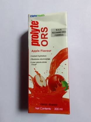 Prolyte Prolyte_ORS APPLE FLAVOR , 200ML EACH, PACK OF 9 Hydration Drink