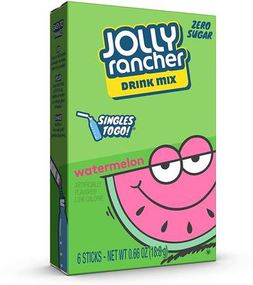 Jolly Rancher Singles To Go Watermelon Zero Sugar Drink Mix 17.6g Nutrition Drink