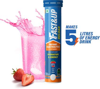 फास्ट एंड अप Reload Hydration & Energy Drink With Electrolytes - Effervescent Tablets