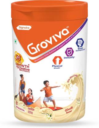 Signutra Groviva Child Nutrition Supplement Jar - 400g (Vanilla) Protein Blends