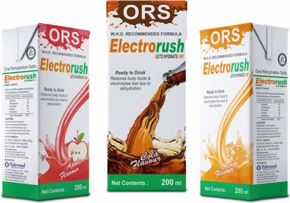 Electrorush ORS Combo Pack WHO Recommended Formula Hydration Drink