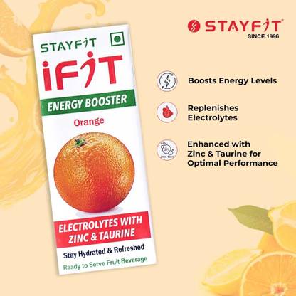 Stayfit iFit Energy Booster Enriched with Electrolytes, Zinc & Taurine Energy Drink