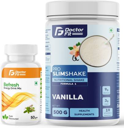 DOCTORFIT Befresh Energy Drink Mix+Formula 1 for weight Loss & Management, Protein Shake + Energy Drink