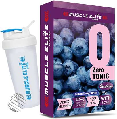 MUSCLE ELITE FITNESS Zerotonic Energy Drink |Carbs + Electrolytes + Aminos |Restore with sipper. Energy Bars