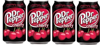 Dr.Pepper Cherry Flavour Carbonated Soft Drink Sports Drink