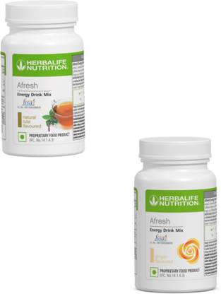 HERBALIFE Afresh Energy Drink Mix Combo Tulsi & Ginger* Energy Drink