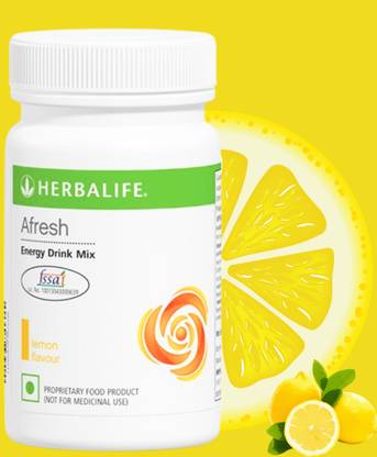 HERBALIFE Afresh Lemon Flavor Energy Drink – 50 GMS – Natural Energizer Energy Drink