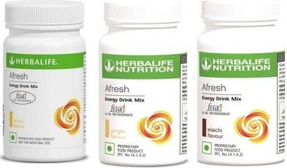 HERBALIFE Combo Of Afresh Lemon Ginger Elaichi Sports Drink