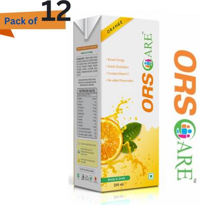 ORSCARE ORS Ready to Serve Fruit Beverage Oral Rehydration, Enrich Electrolytes Energy Drink