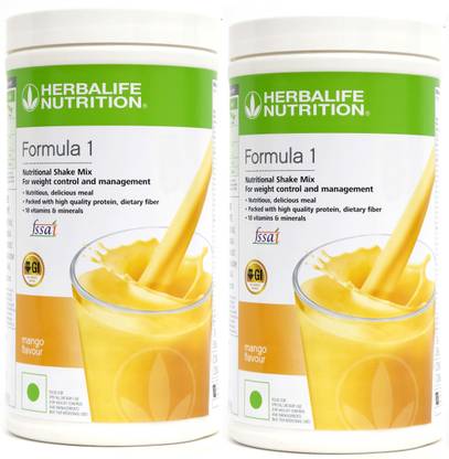 HERBALIFE Formula 1 Nutritional Shake Mix - Mango Flavor Combo Pack of 2 For Weight Loss Nutrition Drink