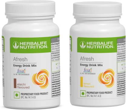 HERBALIFE Afresh Energy Drink Mix Combo Elaichi & Lemon* Energy Drink