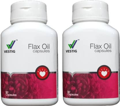 Vestige Flax Oil Capsules 2 Combo Nutrition Drink
