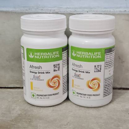 Herbalife Nutrition ENERGY DRINK LEMON &GINGER 100GM AFRESH Nutrition Drink