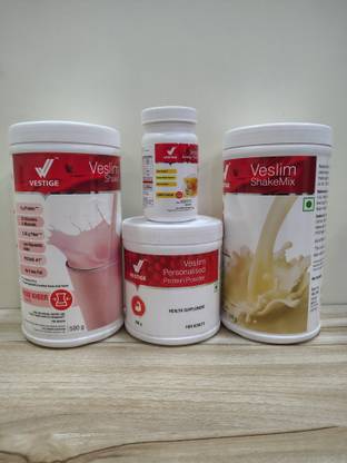 Vestige F1 ROSE KHEER SHAKE -PROTEIN POWDER200GM-AFRESH ENERGY DRINK LEMON-SHAKEMATE Nutrition Drink