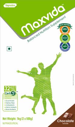 Maxvida Balanced Nutrition Supplement for Adults - 1000g BIB (Chocolate)