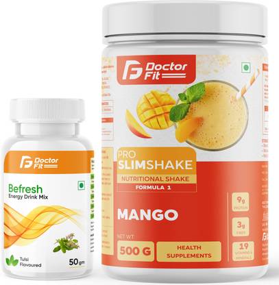 DOCTORFIT Befresh Energy Drink Mix+Formula 1 for weight Loss & Management, Protein Shake + Energy Drink