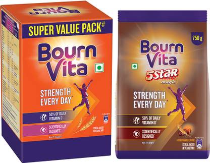 Bournvita 2 kg & 5 Star Magic, 750 g