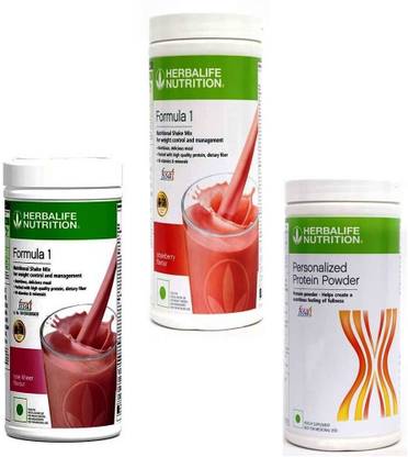 HERBALIFE FORMULA1 ROSE KHEER WITH FORMULA1 STRAWBERRY WITH PROTIEN POWDER 400G Nutrition Drink