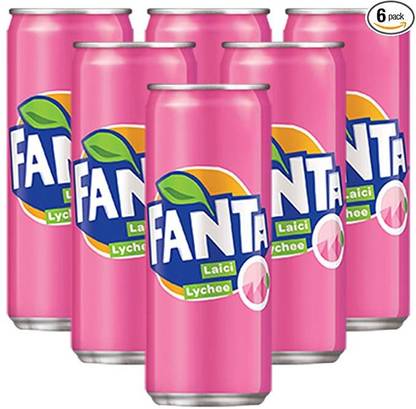 fanta Lychee Drink Pack Of 6 (6 X 320 ml Each) Hydration Drink