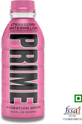 Prime Strawberry Watermelon No added sugar Hydration Drink