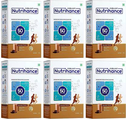 JUBILANT Nutrihance Complete Nutritional Drink Balanced with 50 Vital Nutrients ,400gm x Pack of 6 Nutrition Drink