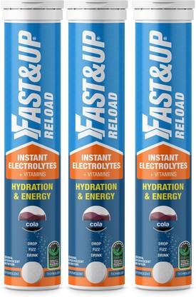 FAST&UP Reload Electrolytes For Hydration With Instant Energy Formula-Effervescent Tablets Hydration Drink