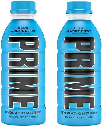 Prime Drink Blue Raspberry with Delicious Beverage Energy Drink