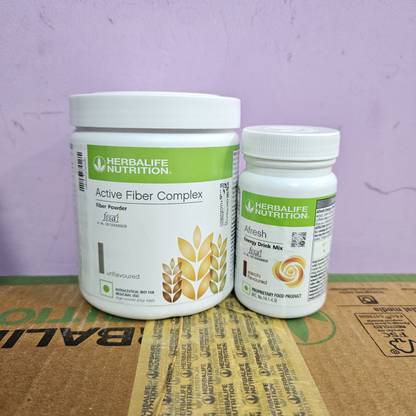 Herbalife Nutrition ACTIVE FIBER COMPLEX 200GM PACK-OF 1& ENERGY DRINK ELAICHI AFRESH Nutrition Drink