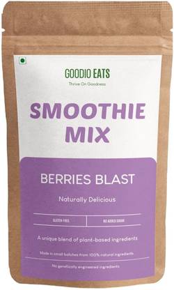GOODIO EATS Smoothie Mix -Berries Blast | Real Fruit | Berries and Chia Seeds Nutrition Drink