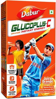 Dabur by GlucoPlus-C Instant Glucose Powder Carton Pack | Replenishes Energy Energy Drink