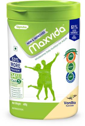 Signutra MaxvidaTM Balanced Nutrition Supplement for Adults (Vanilla, 400 gm)