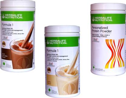 HERBALIFE Weight Loss Combo - Formula 1 Nutritional Shake Mix + Personalized Protein Powder Nutrition Drink