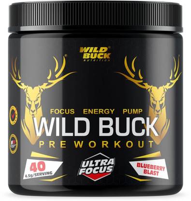 WILD BUCK Ultra Focus Pre -Workout With Creatine, Arginine for Explosive Pump & Intense Energy Drink