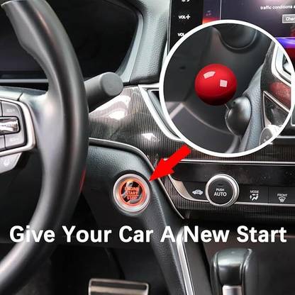 TRK HUB Car Push to Start Button Rocker Car One Button Ball-bar Automotive Start Button Engine Start/Stop Button