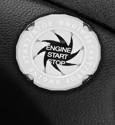 YOURKARTS.COM Car Switch Button Cover Decorative Auto Accessories Sticky Cover (Hero) Engine Start/Stop Button