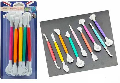 BOLT BEE 9Pc Plastic Clay Tool (9Pct) Engraving Set