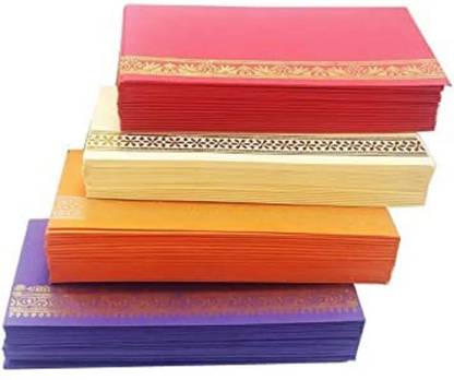 Nippy Pack of 150pcs Wedding Gift Envelopes Money Gift Cover Shagun Diwali Lifafa Envelopes